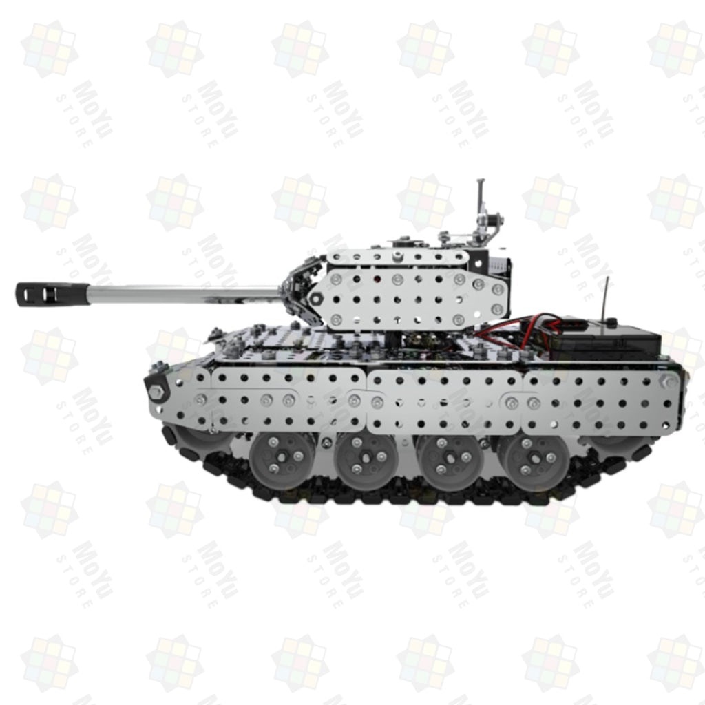 952Pcs DIY Assembly Metal 2.4G RC Tank Military Model Puzzle Toy