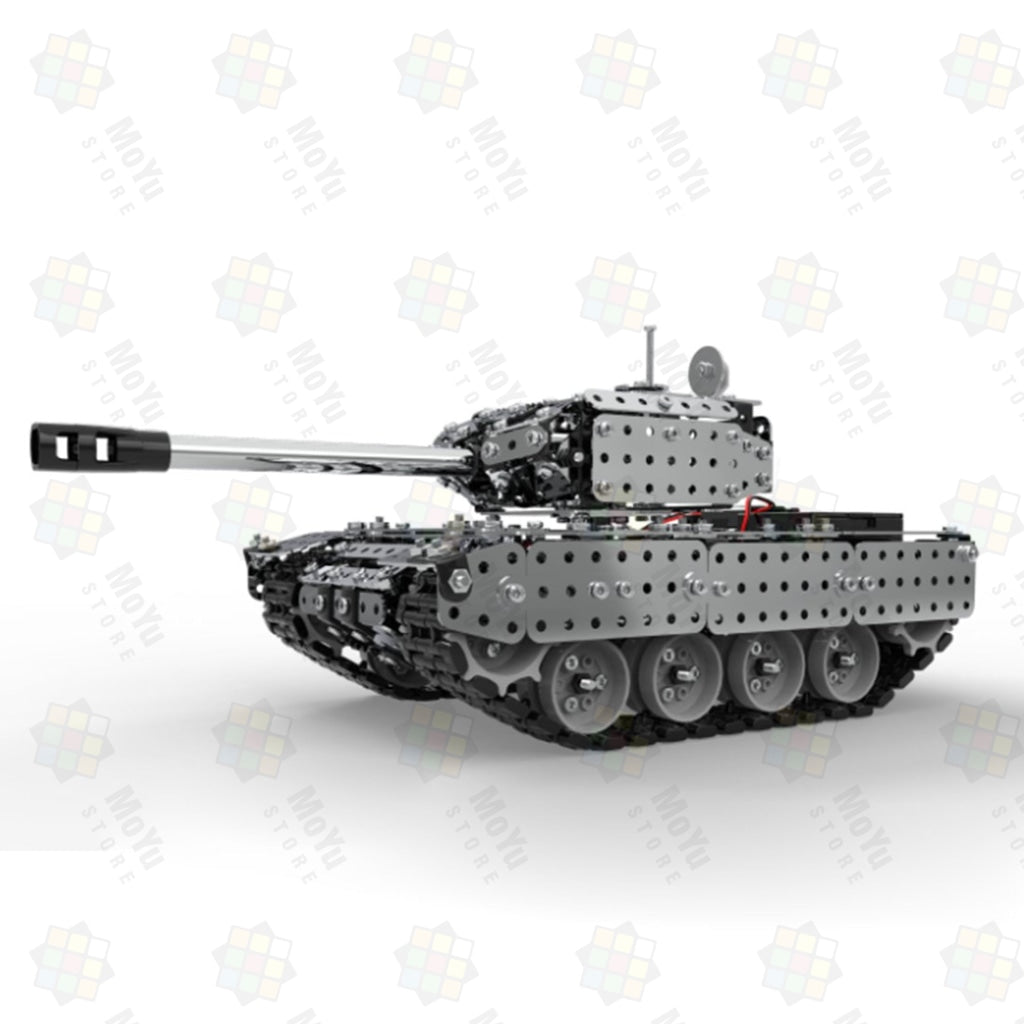 952Pcs DIY Assembly Metal 2.4G RC Tank Military Model Puzzle Toy