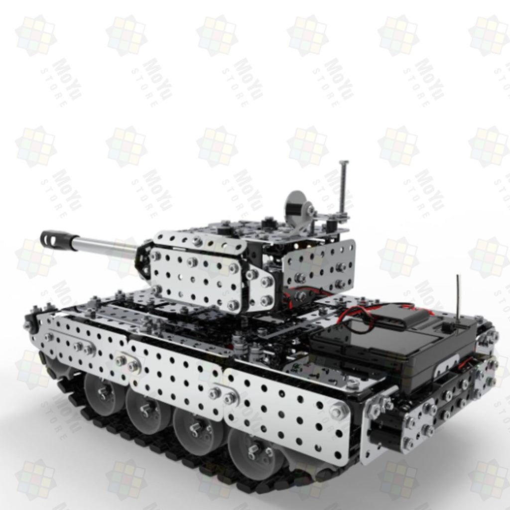 952Pcs DIY Assembly Metal 2.4G RC Tank Military Model Puzzle Toy