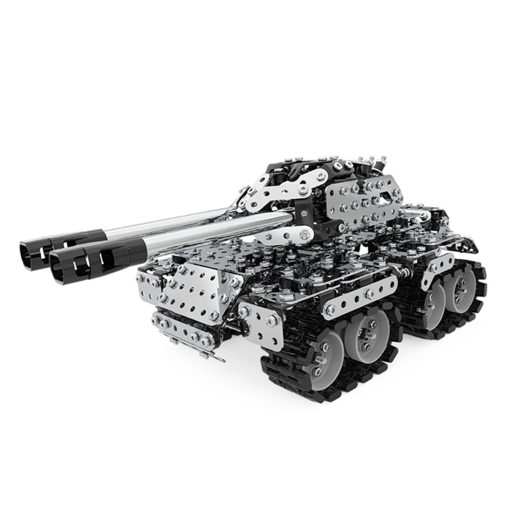 969Pcs Assembly DIY Stainless Steel 3D Puzzle Tank Model Kit
