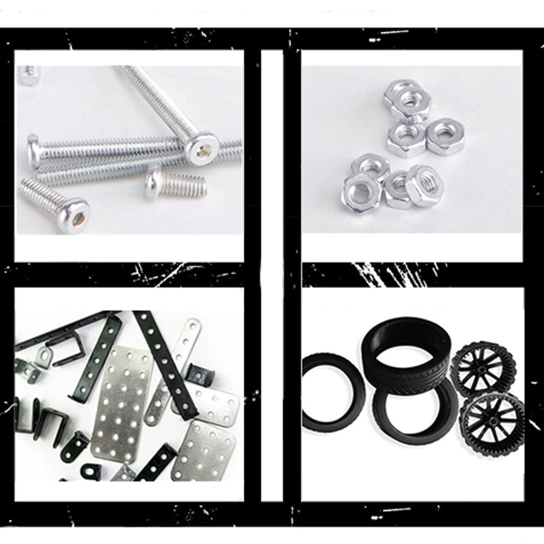 969Pcs Assembly DIY Stainless Steel 3D Puzzle Tank Model Kit