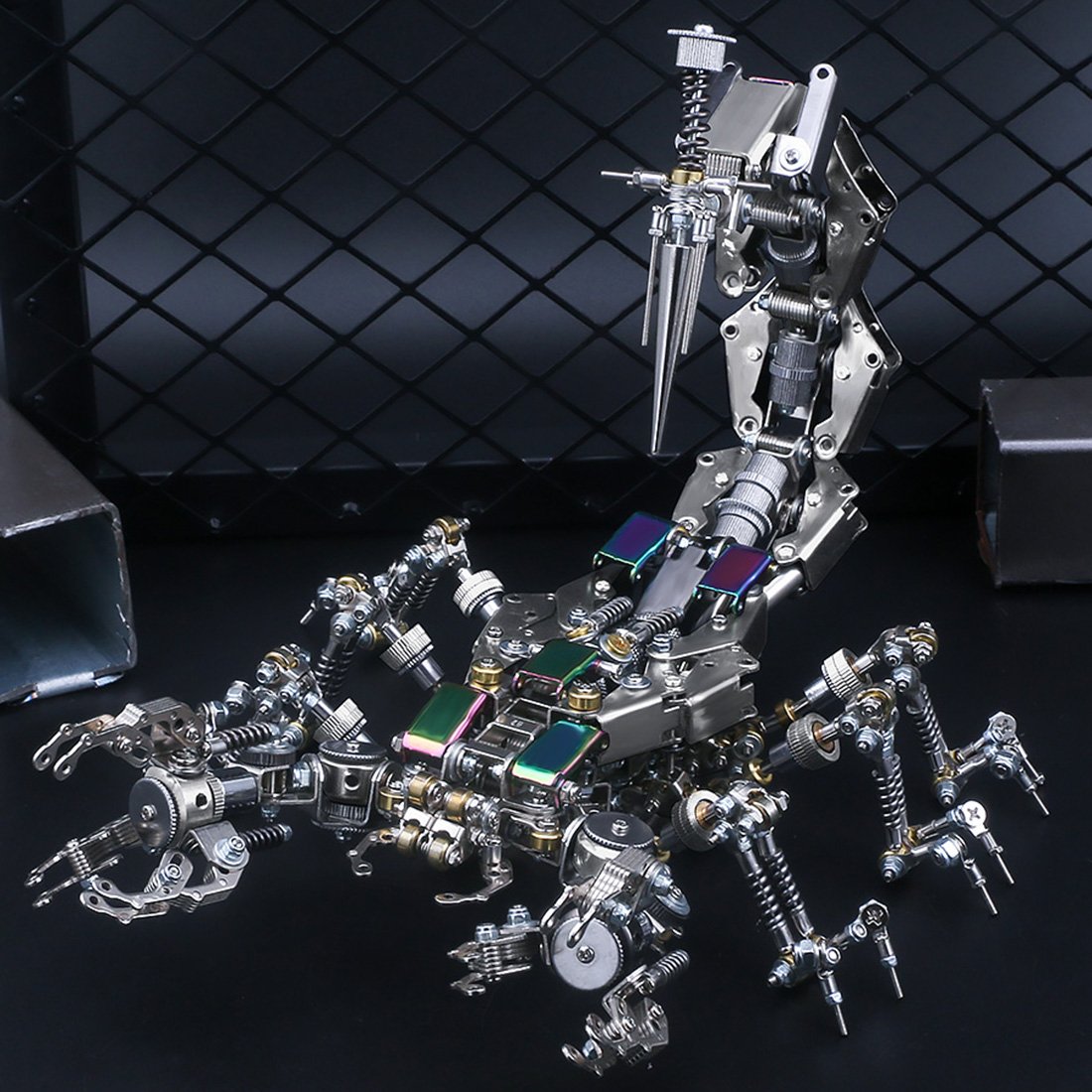 995pcs Metal Assembled Big 3D Scorpion Mecha GRINDER Model for Collection Gift Adult