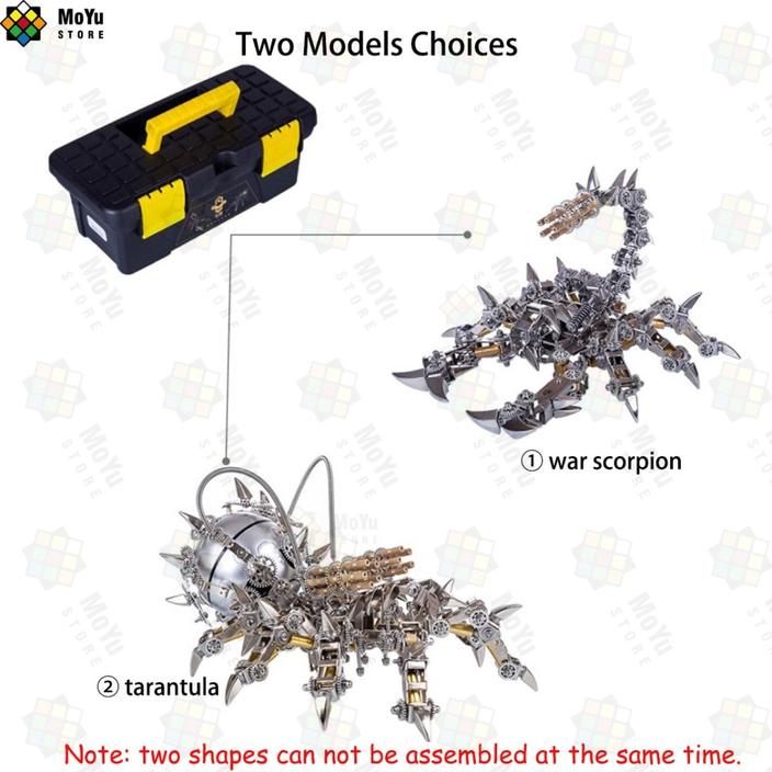 Assembly 2-in-1 Mechanical Tarantula Scorpion 3D Puzzle Model Bluetooth Speaker