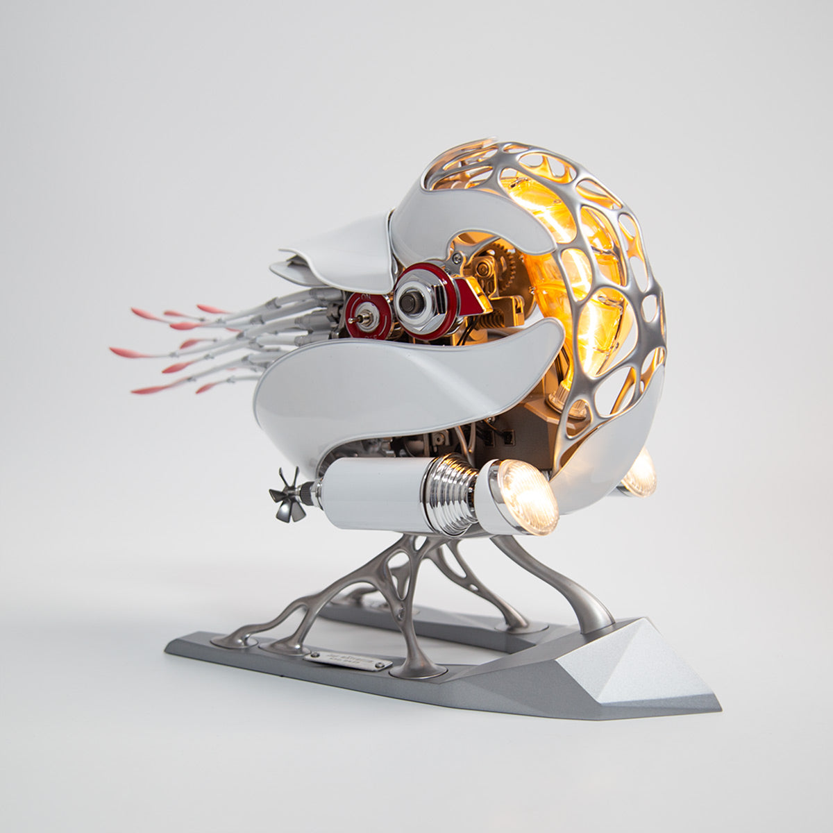 اصنع بنفسك طقم Nautilus ميكانيكي حركي ثلاثي الأبعاد معدني عالي الجودة مع إضاءة، اطلب مسبقًا