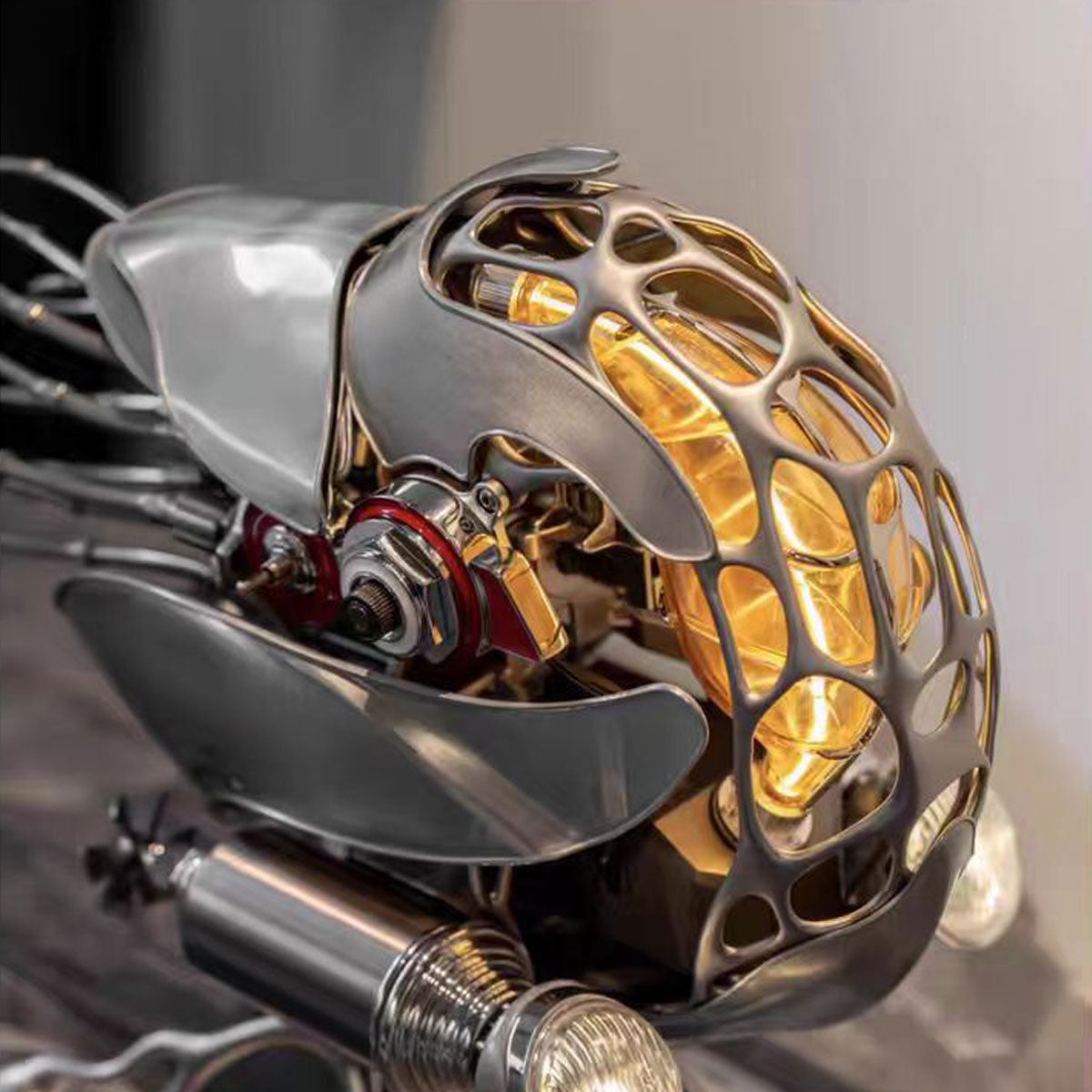 اصنع بنفسك طقم Nautilus ميكانيكي حركي ثلاثي الأبعاد معدني عالي الجودة مع إضاءة، اطلب مسبقًا