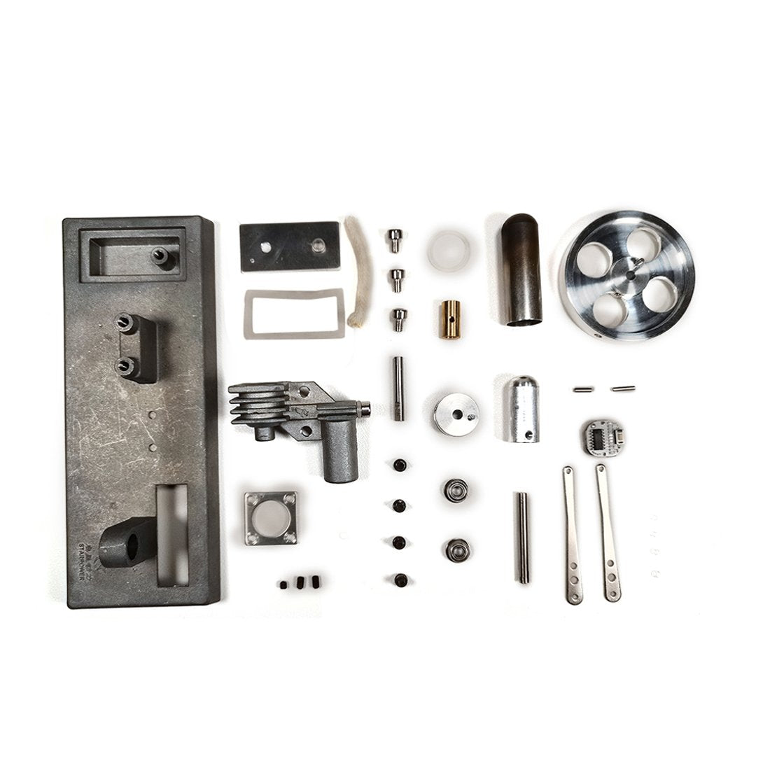 Custoimized γ-Type DIY Luminous Flywheel Sterling Engine Kit Science Lab Toys
