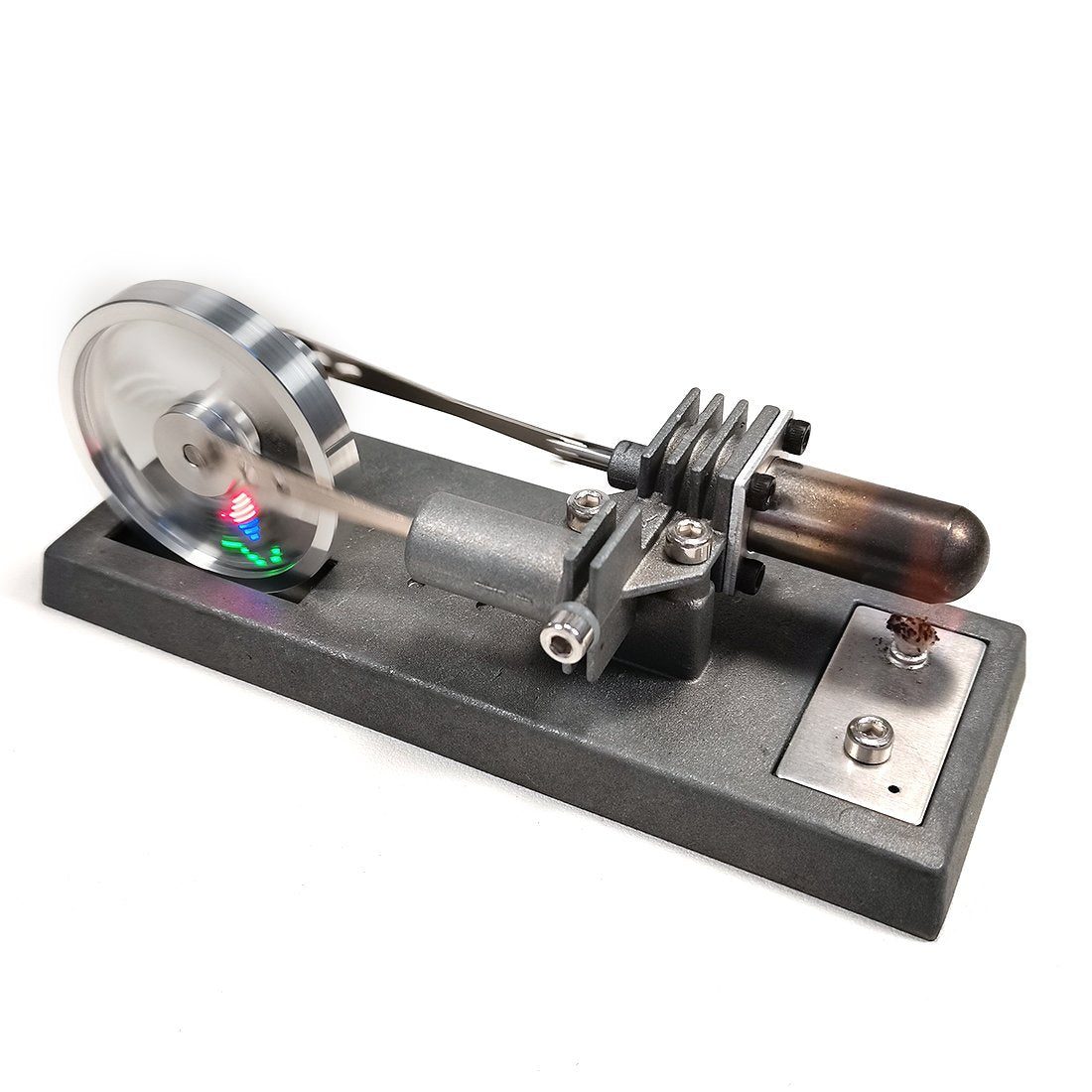 Custoimized γ-Type DIY Luminous Flywheel Sterling Engine Kit Science Lab Toys