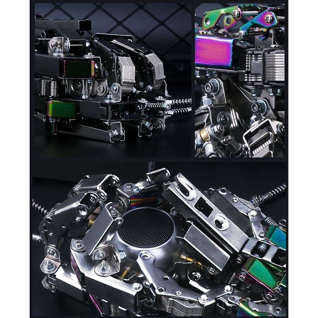 Customized 995pcs Mechanical Cockroach Mecha Metal Assembled Insect Model with Bluetooth Speaker
