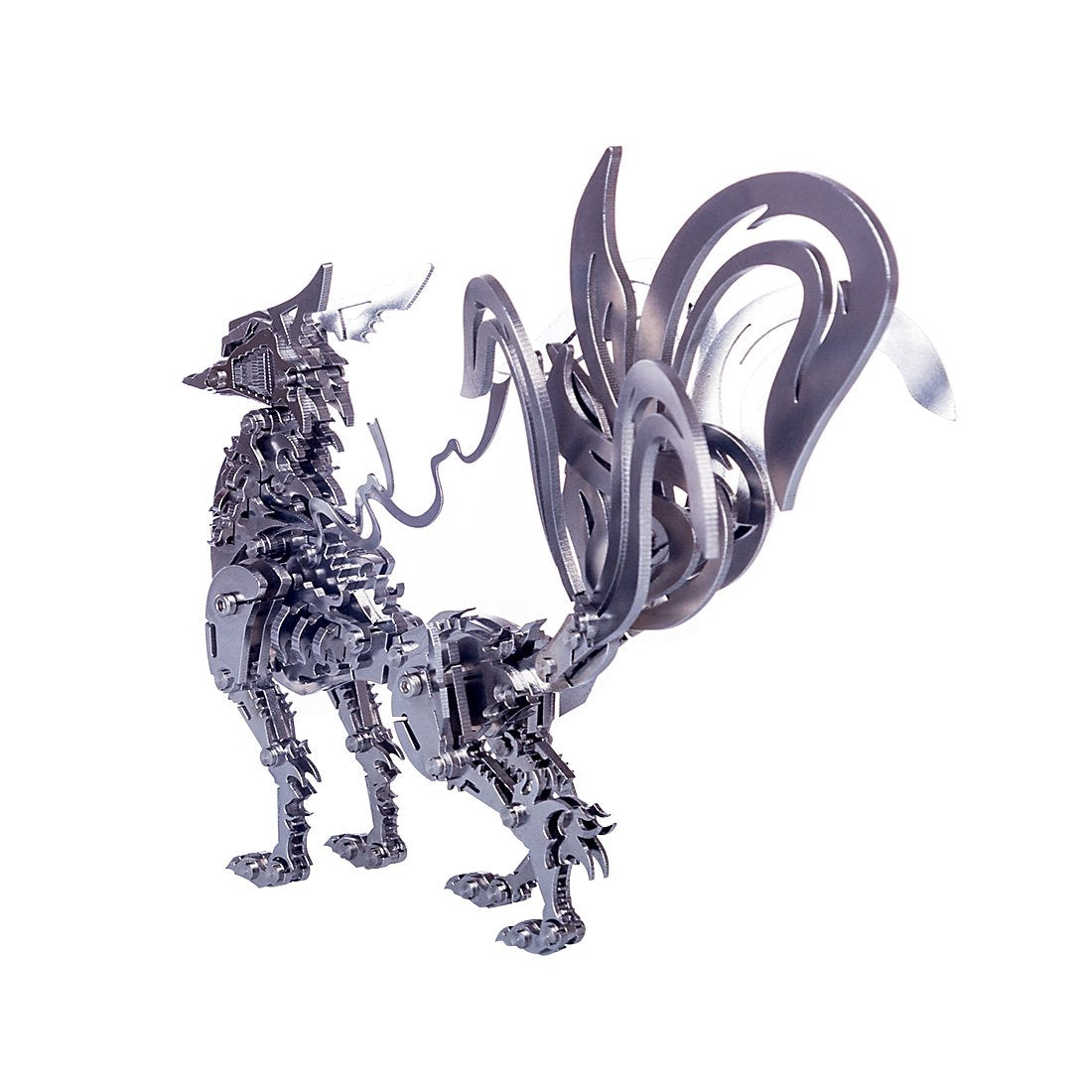 DIY 3D Metal Large Nine-tailed Fox Puzzle Model Assembly