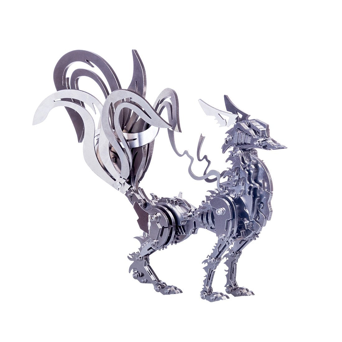 DIY 3D Metal Large Nine-tailed Fox Puzzle Model Assembly