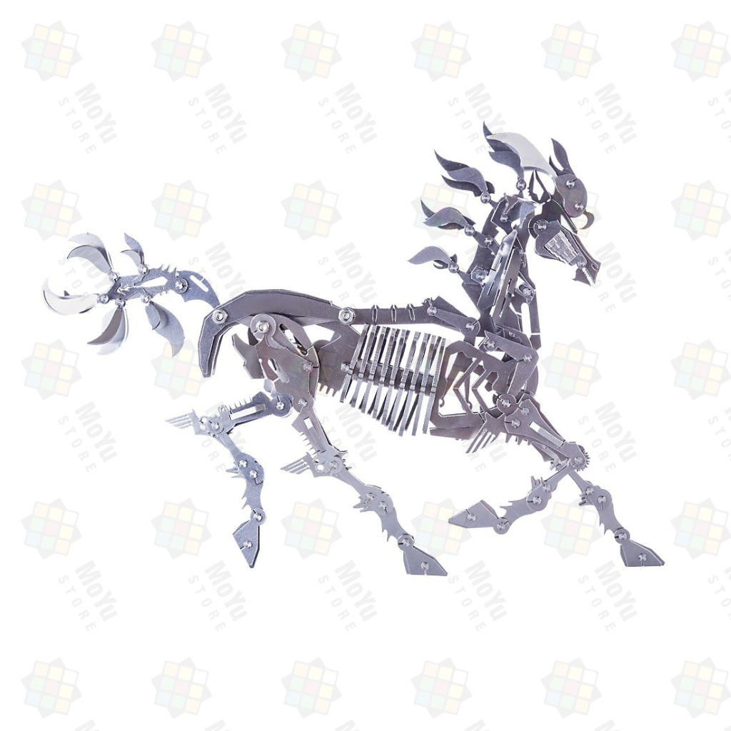 DIY 3D Stainless Steel Assembly Big Horse Model