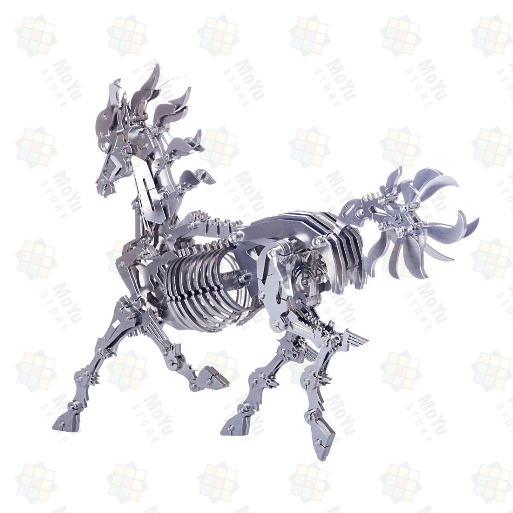 DIY 3D Stainless Steel Assembly Big Horse Model