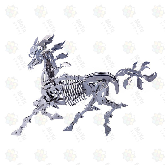 Modelo de caballo grande de acero inoxidable 3D para armar uno mismo