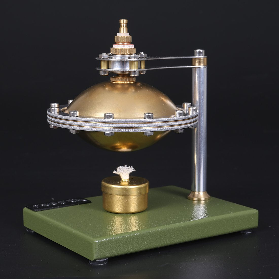 DIY Assemble UFO Shape Metal Alcohol Powered Spin Suspension Steam Stirling Engine Model Education Toy