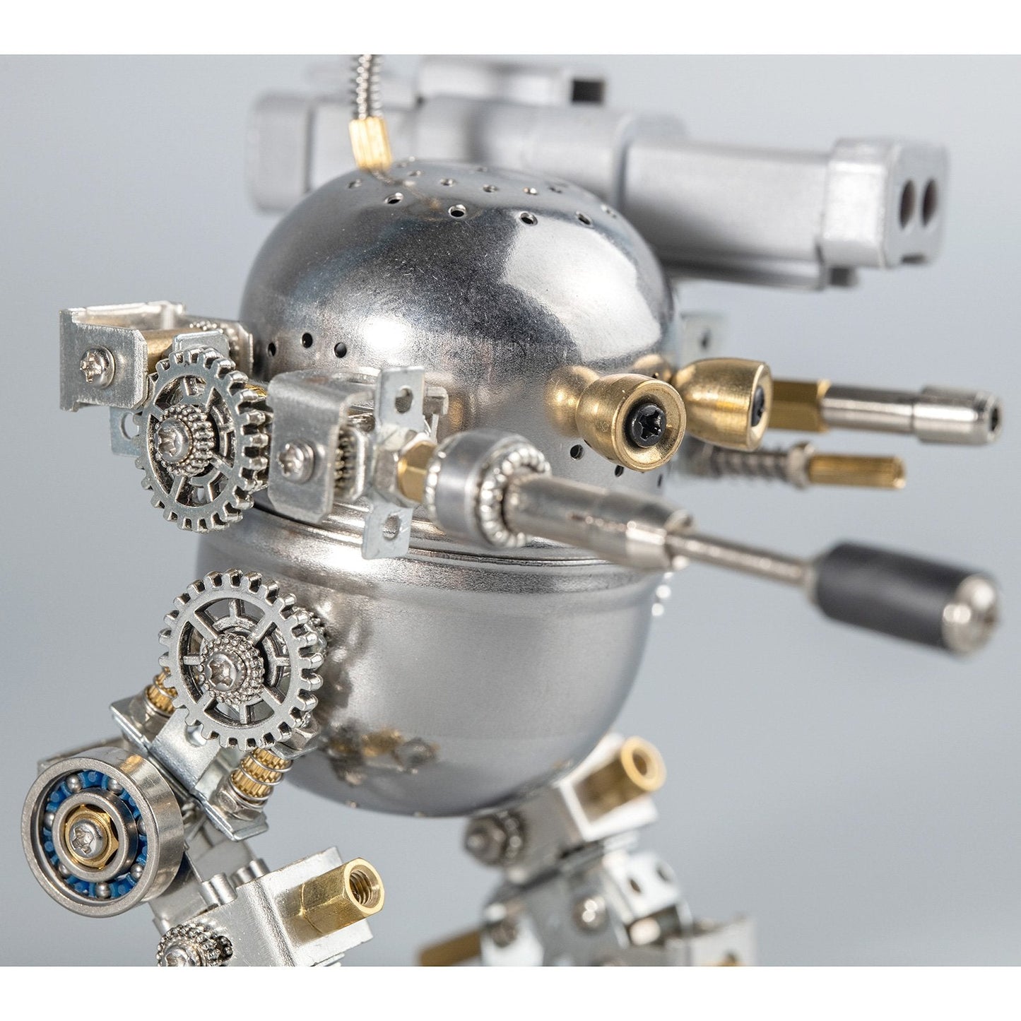 DIY Metal Mechanical Pocket Size Fight Mecha Puzzle Assembly Toy Model Kit