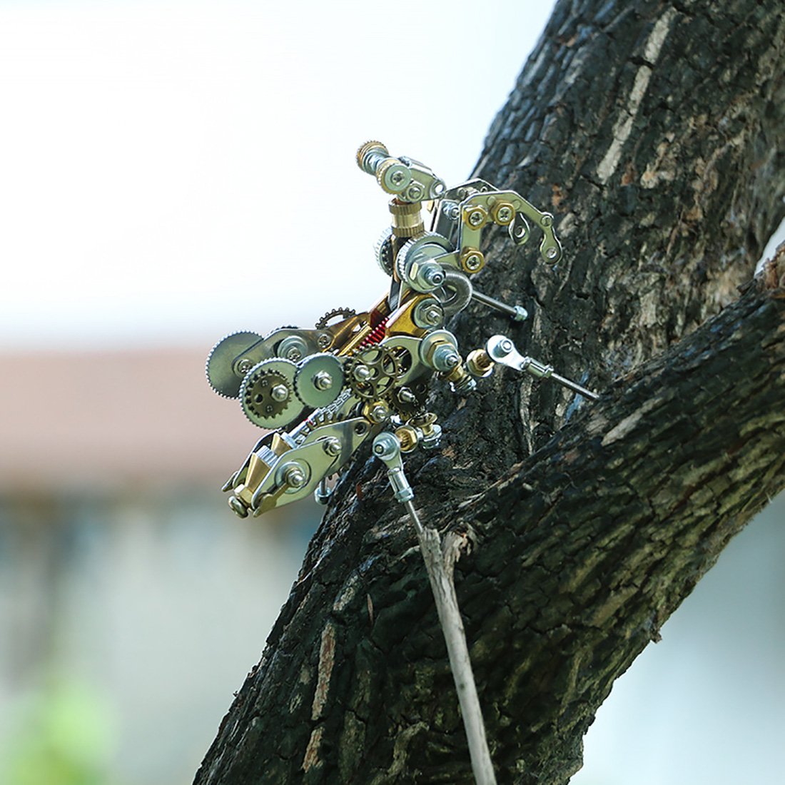 DIY Metal Mechanical Prayer Mantis Insect Puzzle 3D Assembly Model Kit