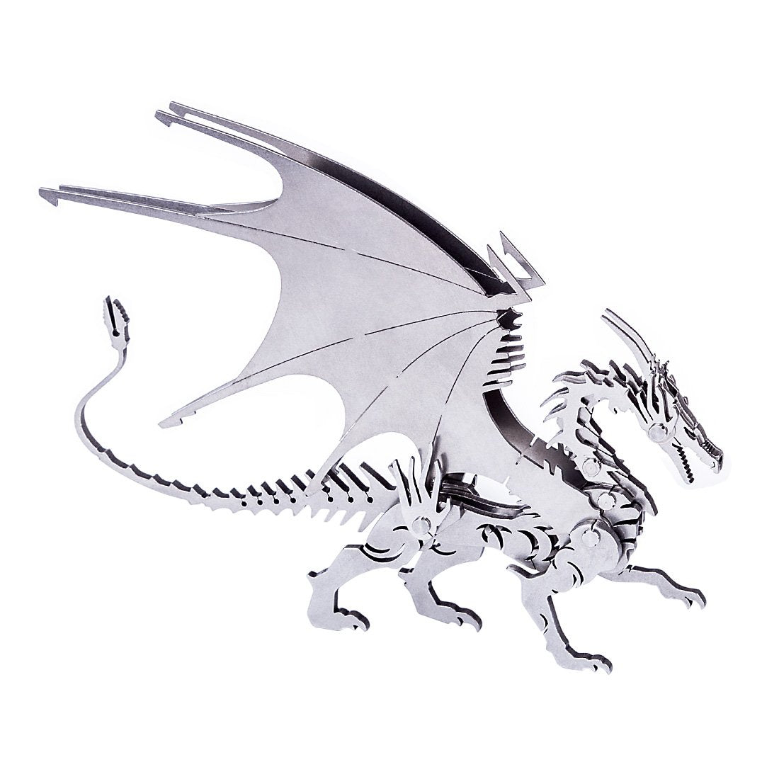 DIY 3D Metal Ice Dragon Puzzle Model Assembly Dinosaur Crafts