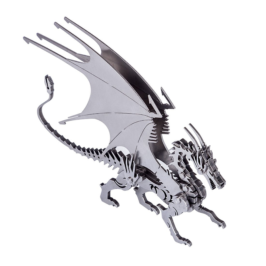 DIY 3D Metal Ice Dragon Puzzle Model Assembly Dinosaur Crafts