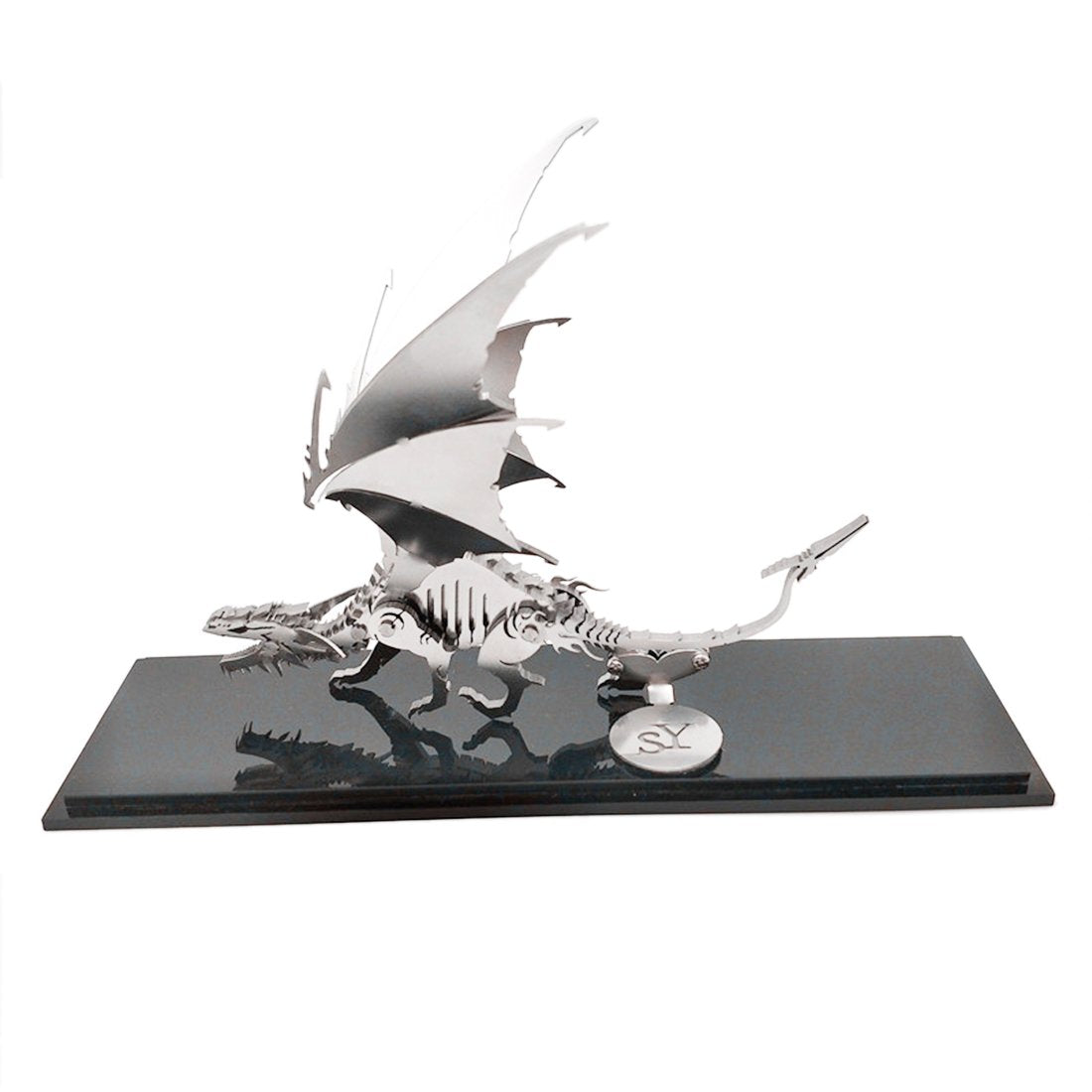 DIY 3D Metal Ice Dragon Puzzle Model Assembly Dinosaur Crafts