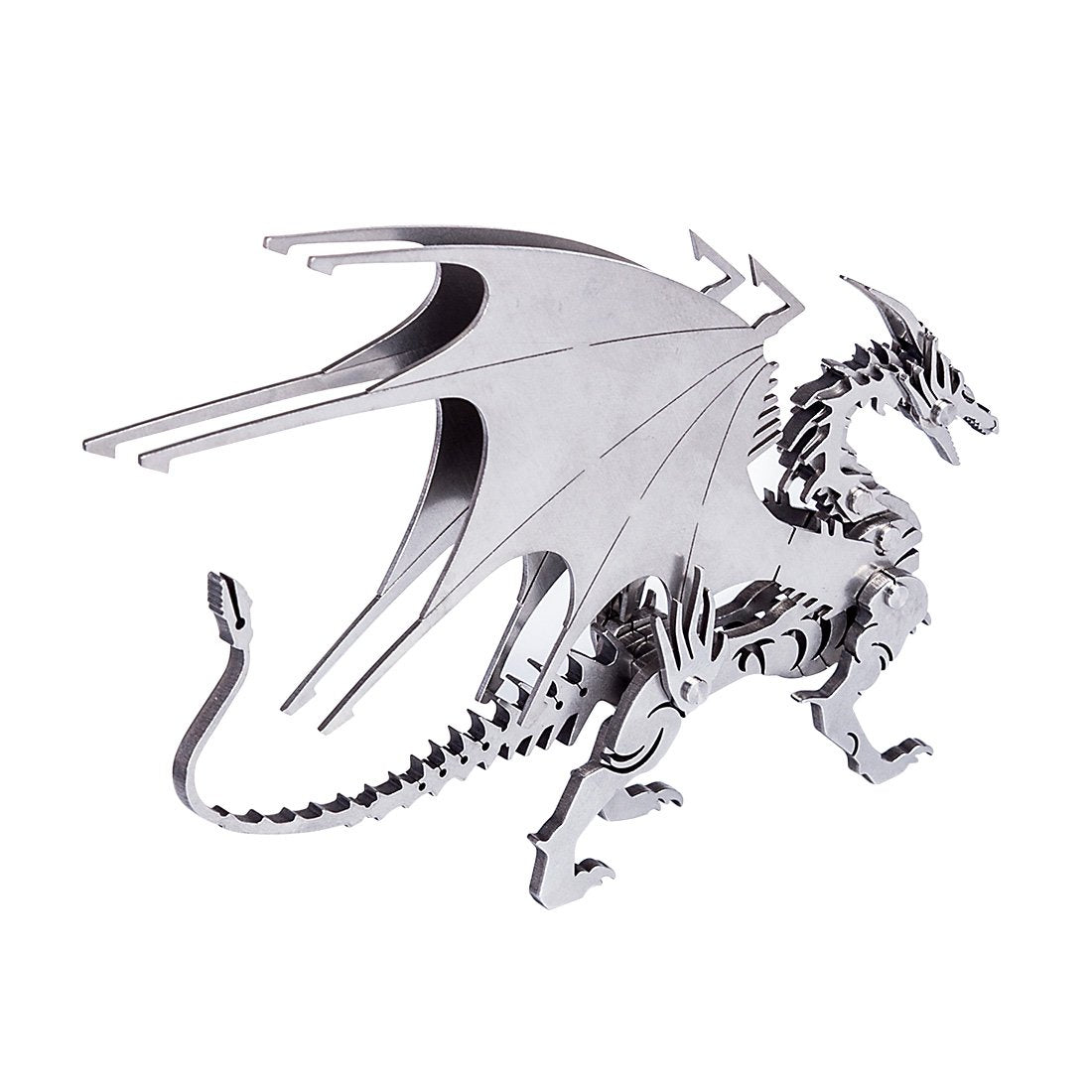 DIY 3D Metal Ice Dragon Puzzle Model Assembly Dinosaur Crafts