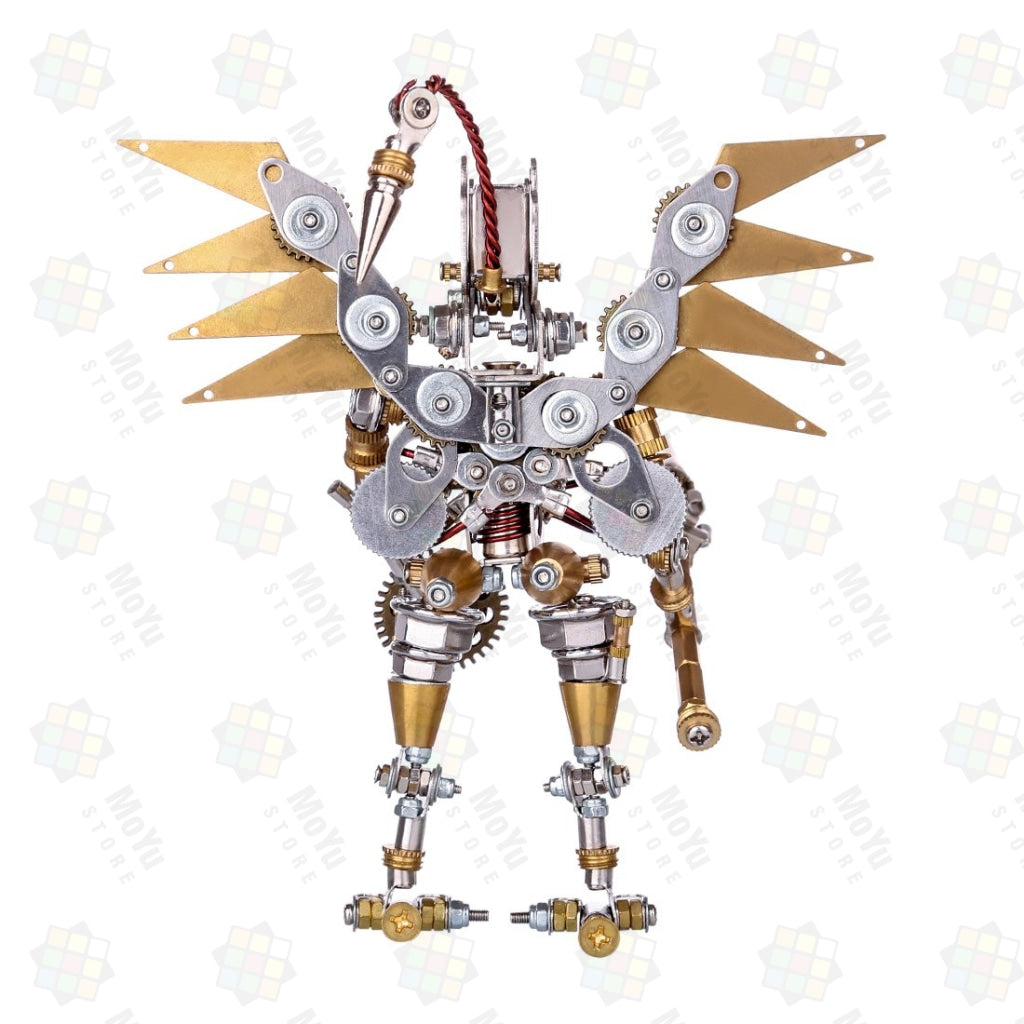 Golden Mechanical Angel DIY Metal 3D Assembly Puzzle Toys