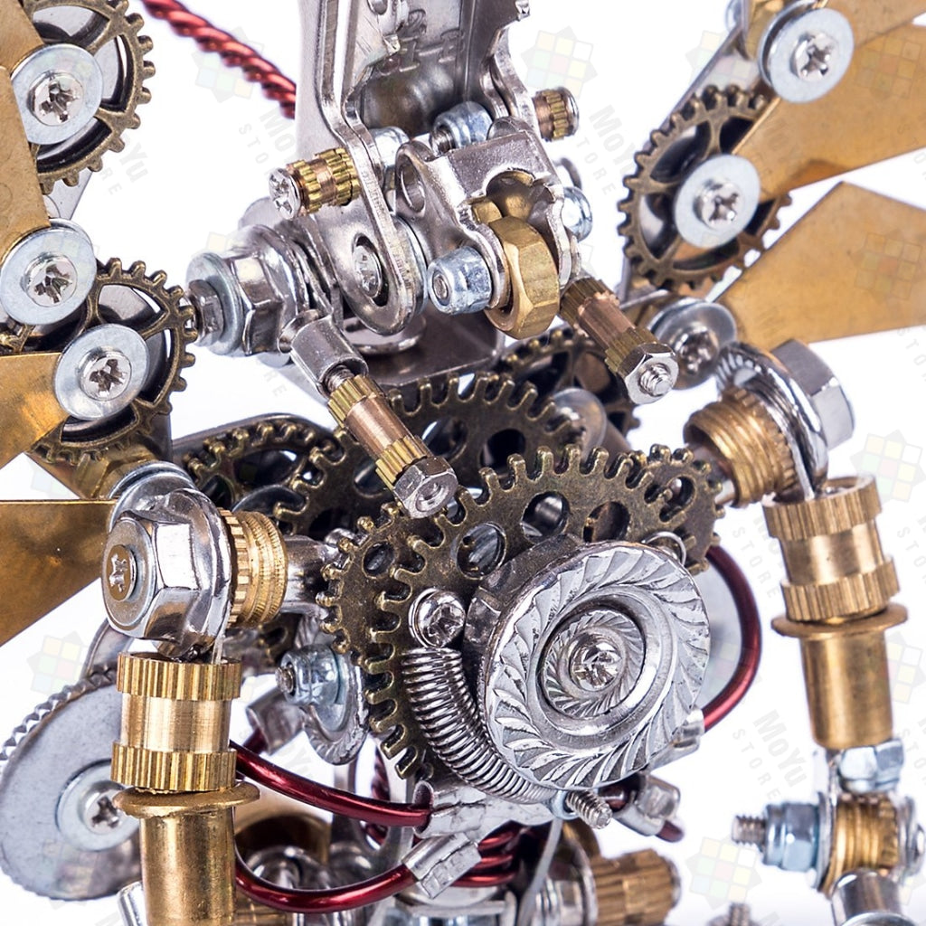 Golden Mechanical Angel DIY Metal 3D Assembly Puzzle Toys