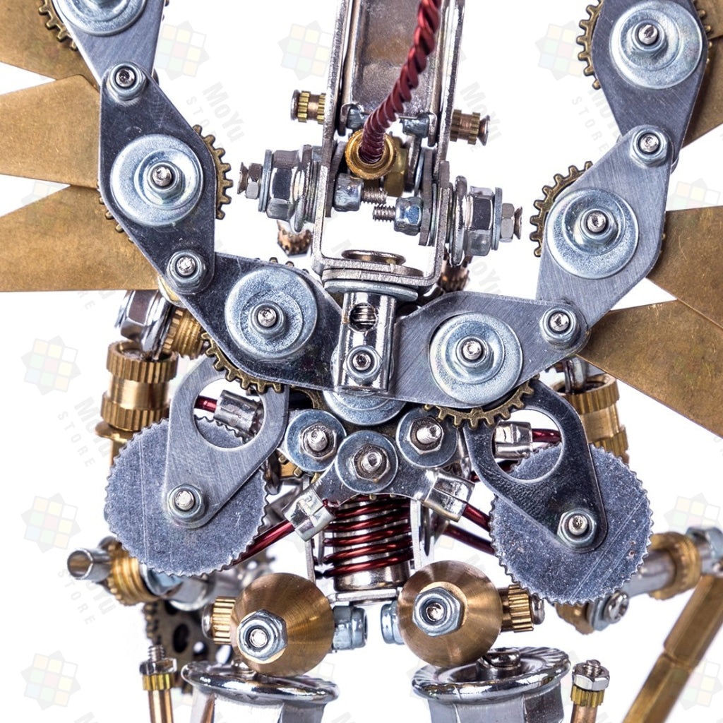 Golden Mechanical Angel DIY Metal 3D Assembly Puzzle Toys