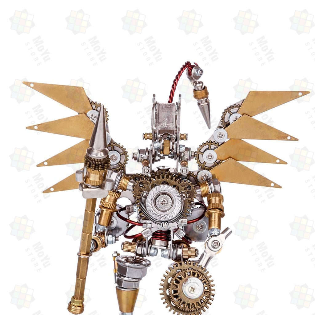 Golden Mechanical Angel DIY Metal 3D Assembly Puzzle Toys