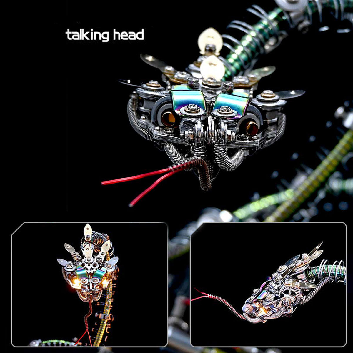 Legendary Serpent: Mechanical Snake 3D Metal Model Kit 500pcs Pre-order