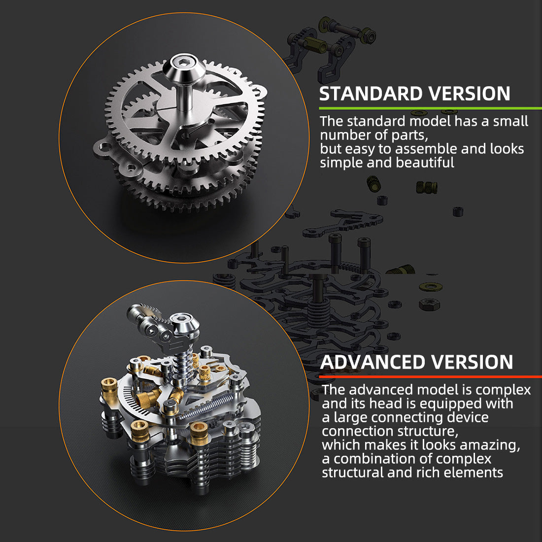 Mechanical Core Upgrade Kits with LED Lights for Dynastes Model