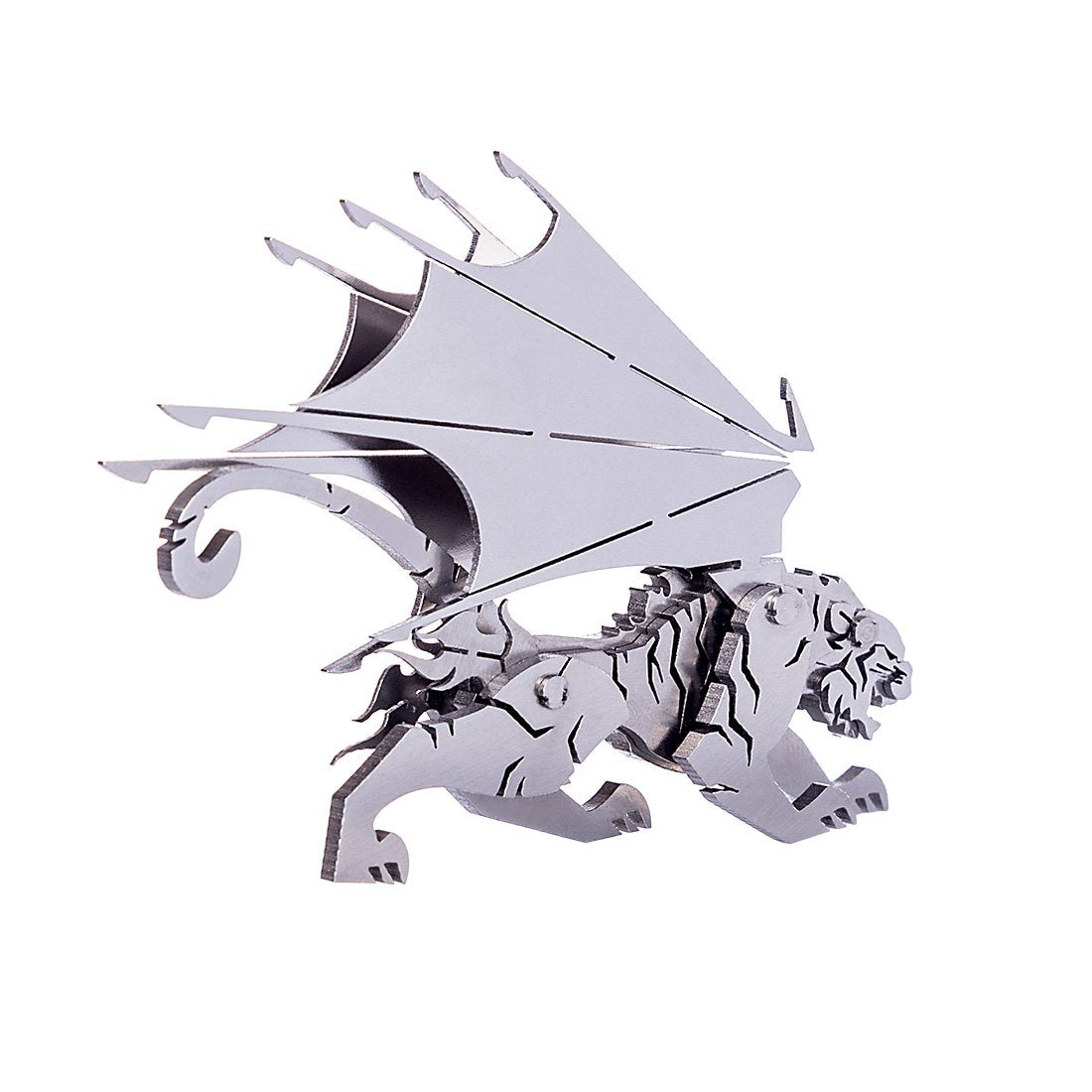 DIY 3D Puzzle Toy Assembly Little Unicorn Tiger With Wing Model for Home Decor