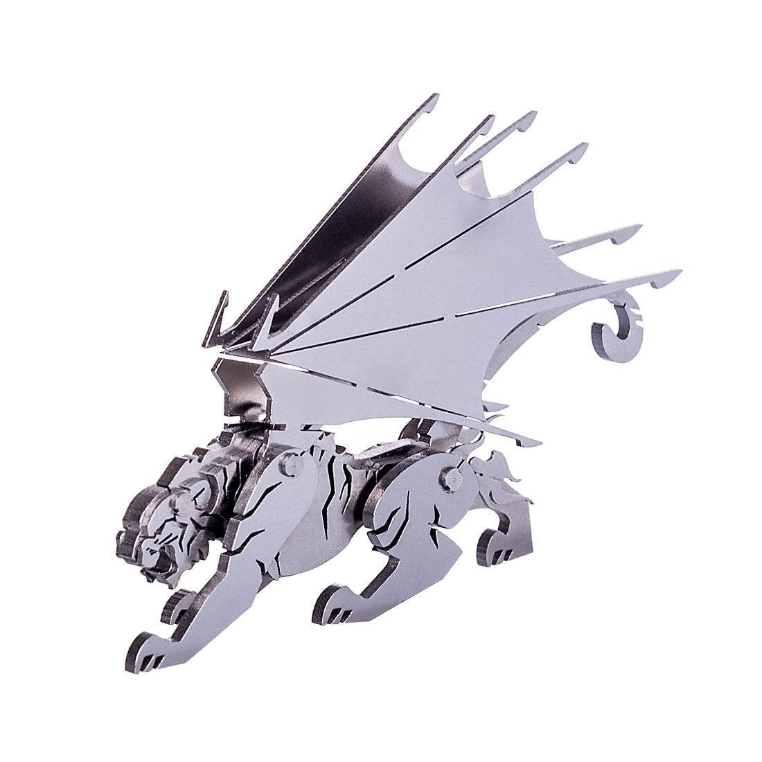 DIY 3D Puzzle Toy Assembly Little Unicorn Tiger With Wing Model for Home Decor