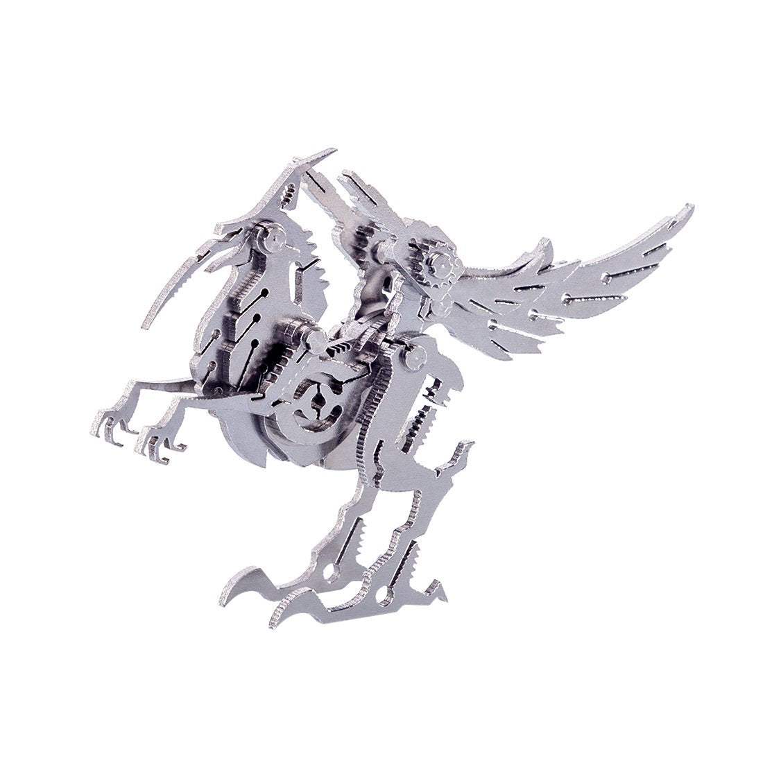 DIY 3D Puzzle Toy Assembly Little Unicorn Tiger With Wing Model for Home Decor