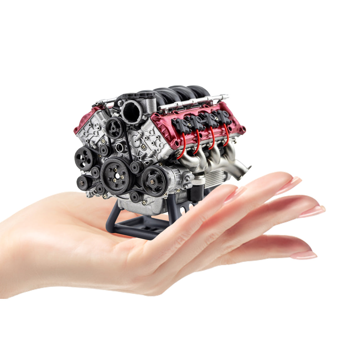 مجموعة بناء نموذج محرك V8 نموذج محرك كهربائي RC