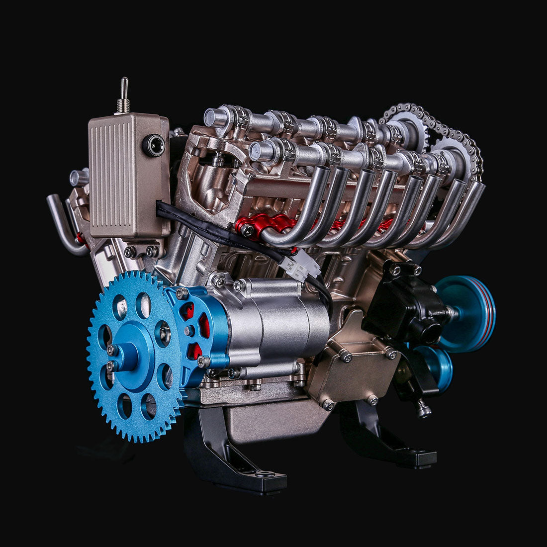 V8 Engine TECHING 3D Metal Mechanical Engine Model Science Experiment Boys Toy 500+Pcs