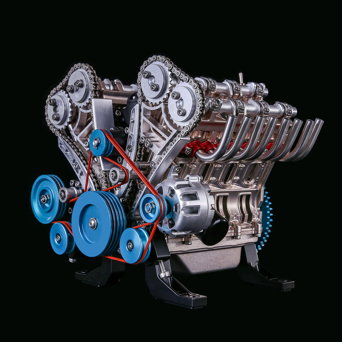 V8 Engine TECHING 3D Metal Mechanical Engine Model Science Experiment Boys Toy 500+Pcs