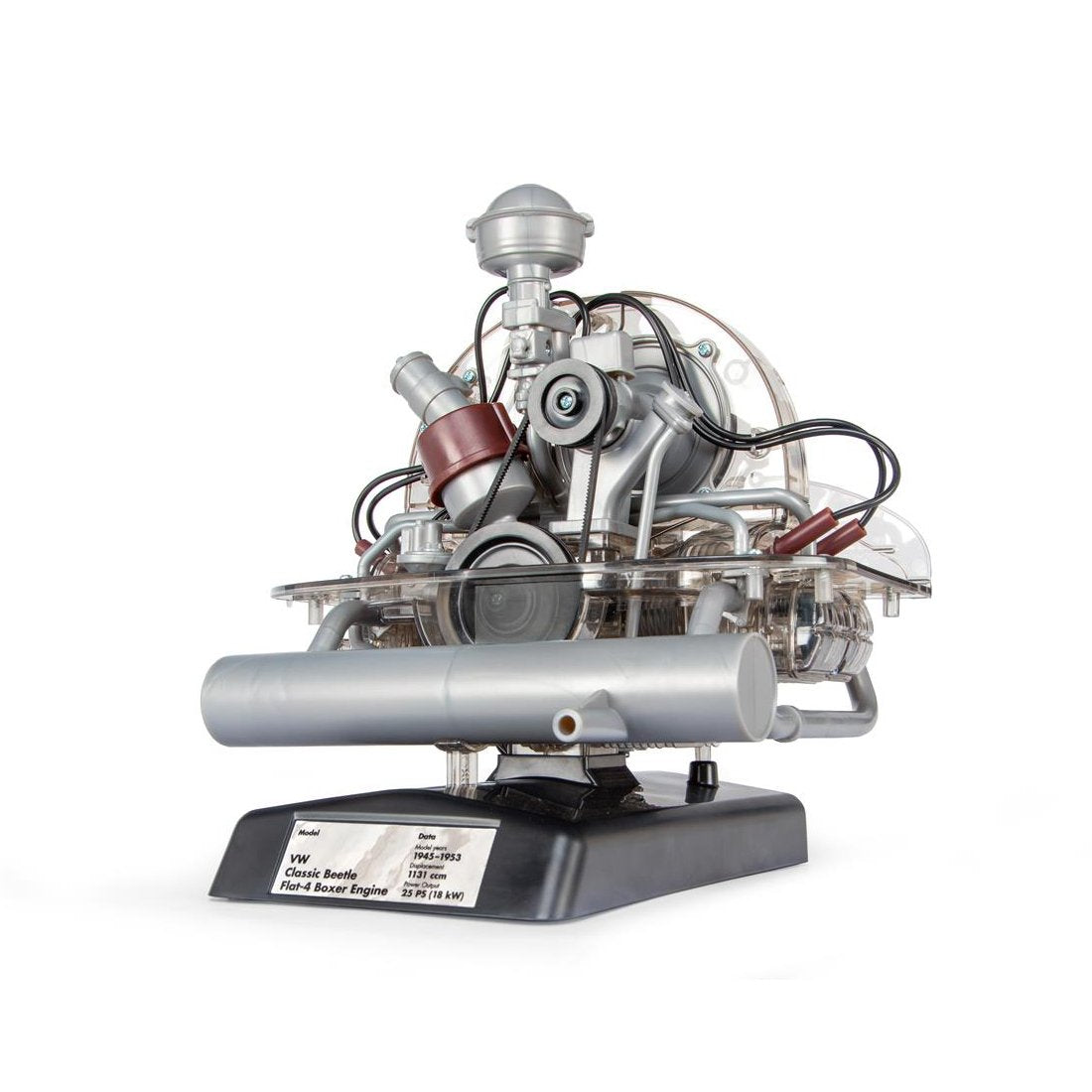 Volkswagen Beetle Simulation Mini 4 Cylinder Engine Electric Model Visual Runnable Engine DIY Steam Toy