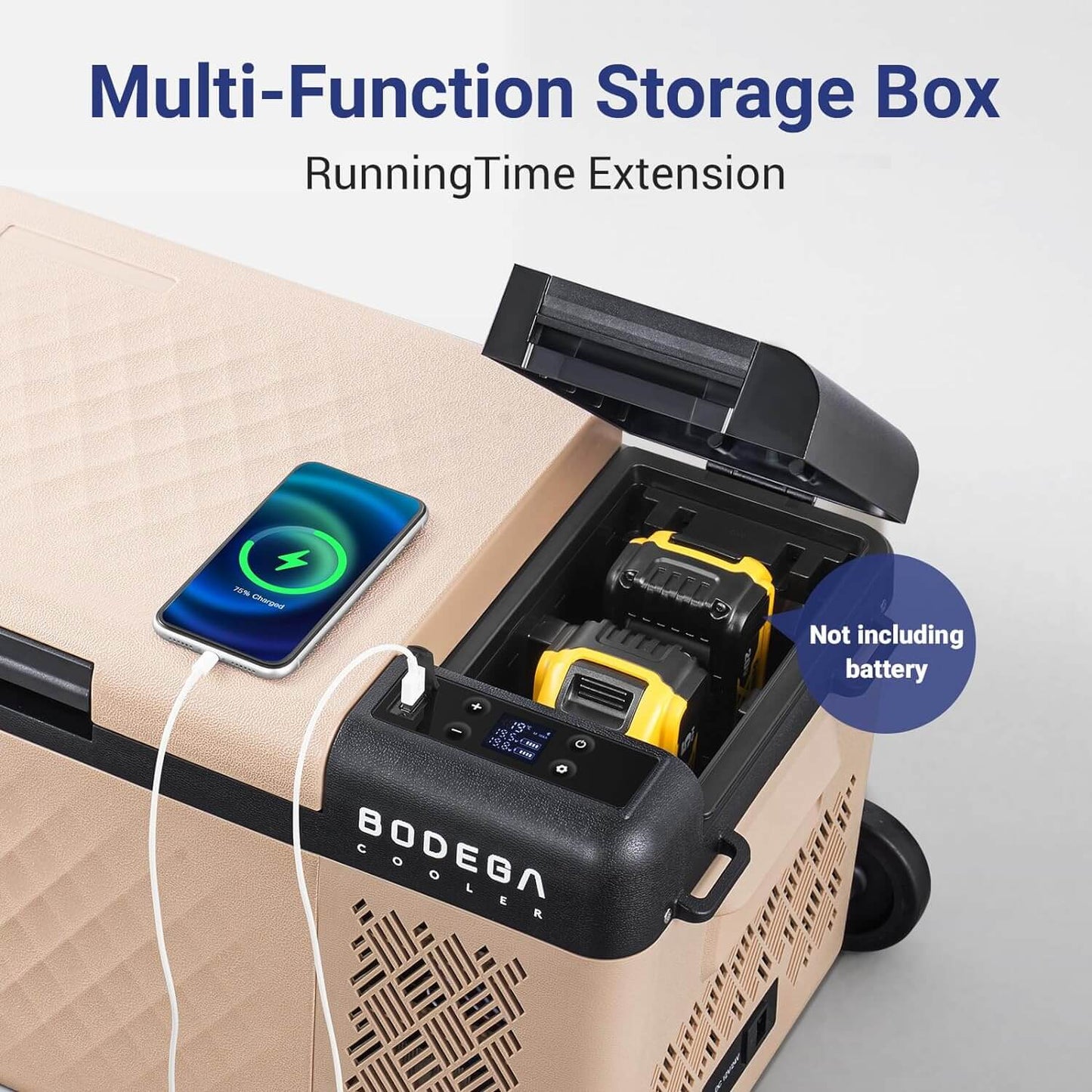 BODEGAcooler Small Portable Refrigerator 20/25QT With Wheels