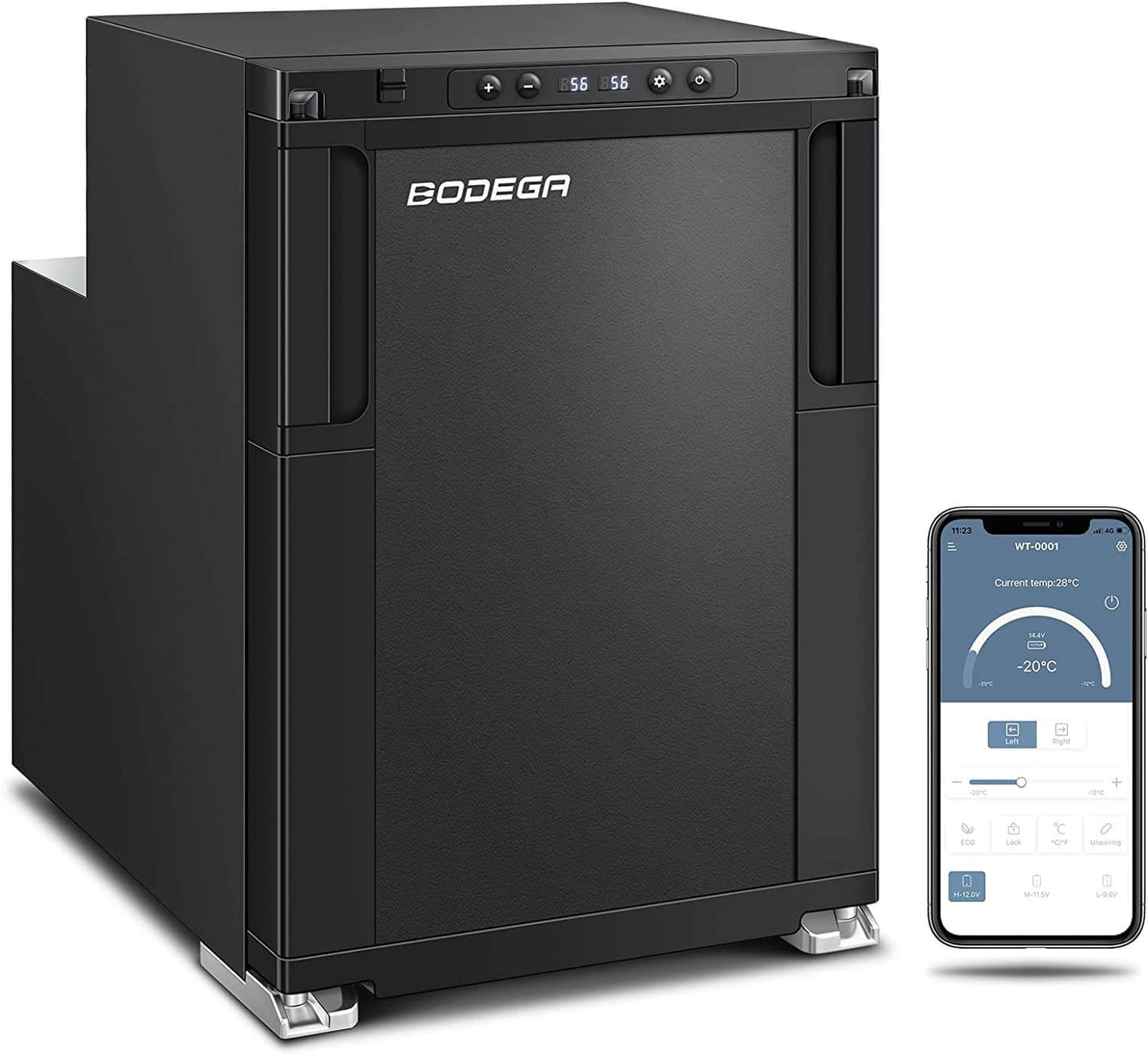 BODEGA 12 Volt RV Refrigerator 45L/1.6cu.ft RV Fridge and Freezer