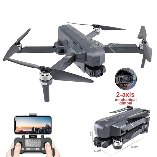 Dron RC SJRC F11S/F11 4K PRO con GPS, 5G, WIFI, repetidor de 3 km, cámara HD 4K, estabilizador electrónico de 2 ejes, cardán, cuadricóptero plegable sin escobillas