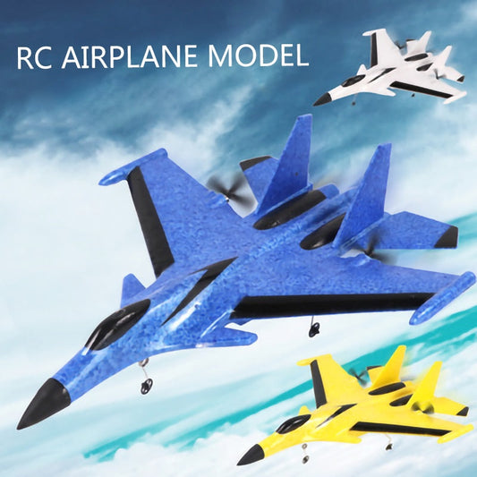 Avión RC F16 SU35 2.4G RC de alta velocidad, modelo de avión, material EPP, regalo para niños, planeador de juguete.