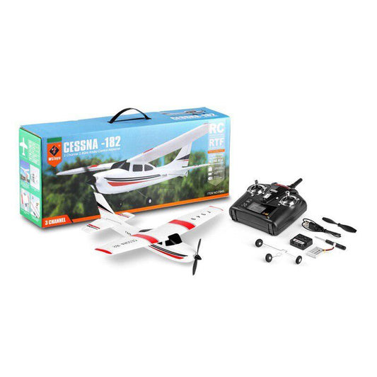 Avión RC WLtoys F949S 3CH 2.4G Cessna-182 EPP, planeador de juguete para exteriores, RTF