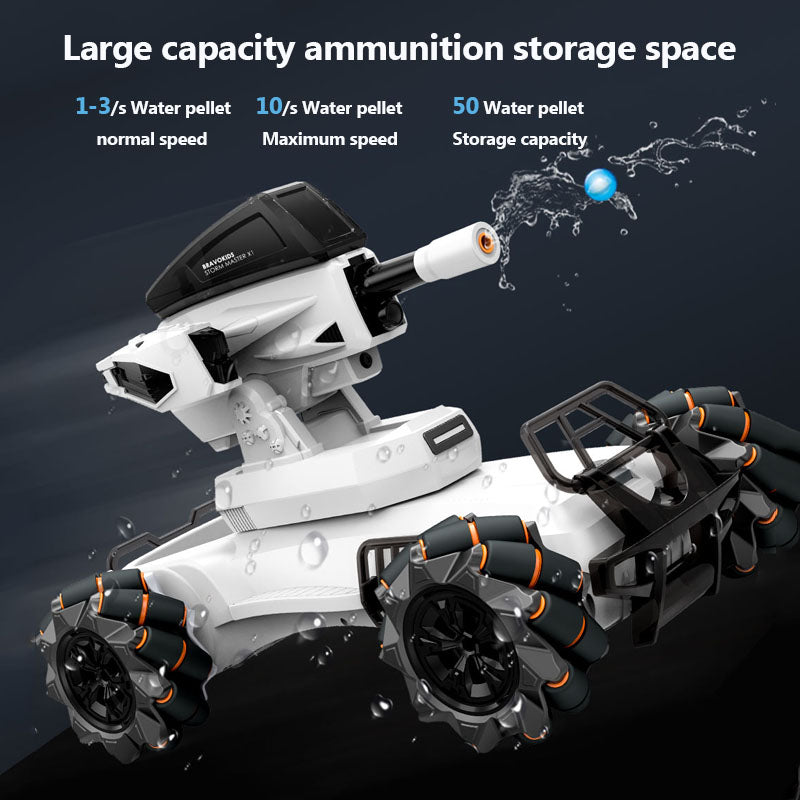 RC Interactive Mech Tank Launch water bomb Drift Rotating Electric Toys Car