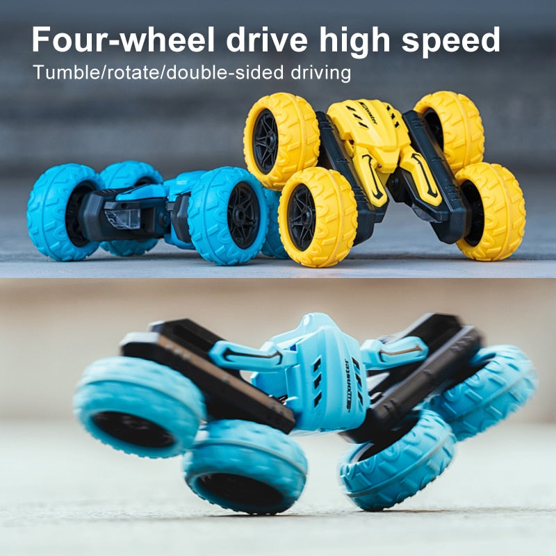 RC Stunt Car 4WD Off Road Car 2.4Ghz High Speed Bilateral Flip RC Car Toy