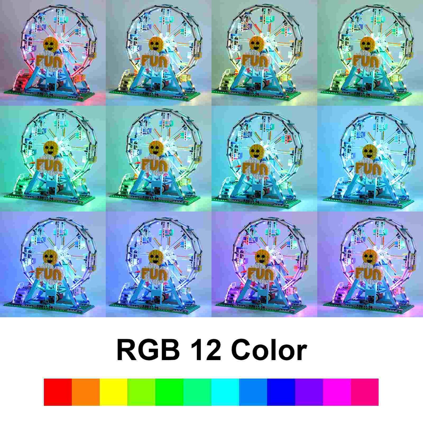 LEGO Ferris Wheel #31119 (RC & 12 RGB Colors) Light Kit