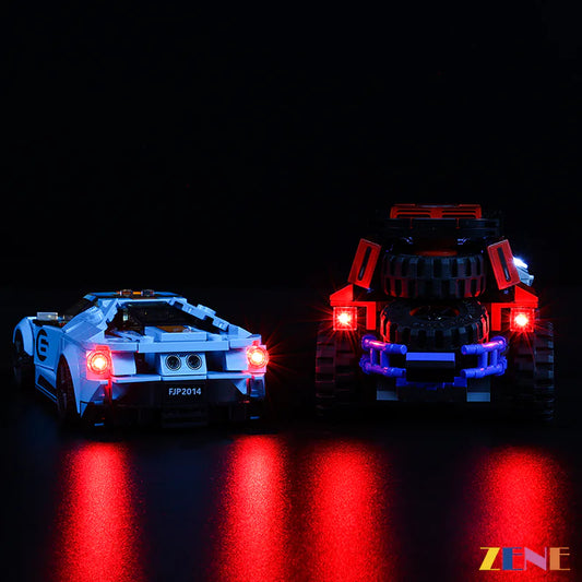 Kit de iluminación LEGO Ford GT Heritage Edition y Bronco R n.° 76905