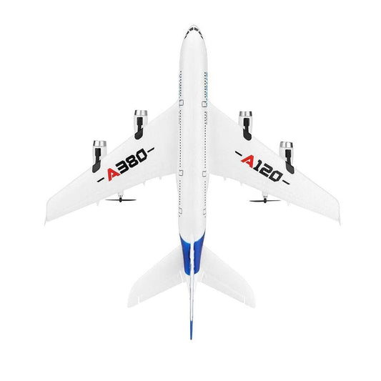 Avión RC WLtoys XK A120 Airbus A380, modelo 2.4G, 3 canales, EPP, ala fija, RTF, planeador RC, juguetes