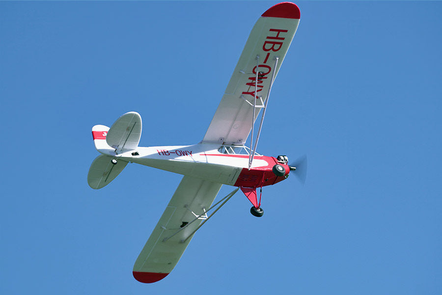 FMS 1400mm (55.1") J‑3 Cub V4 with Floats & Reflex V2, PNP