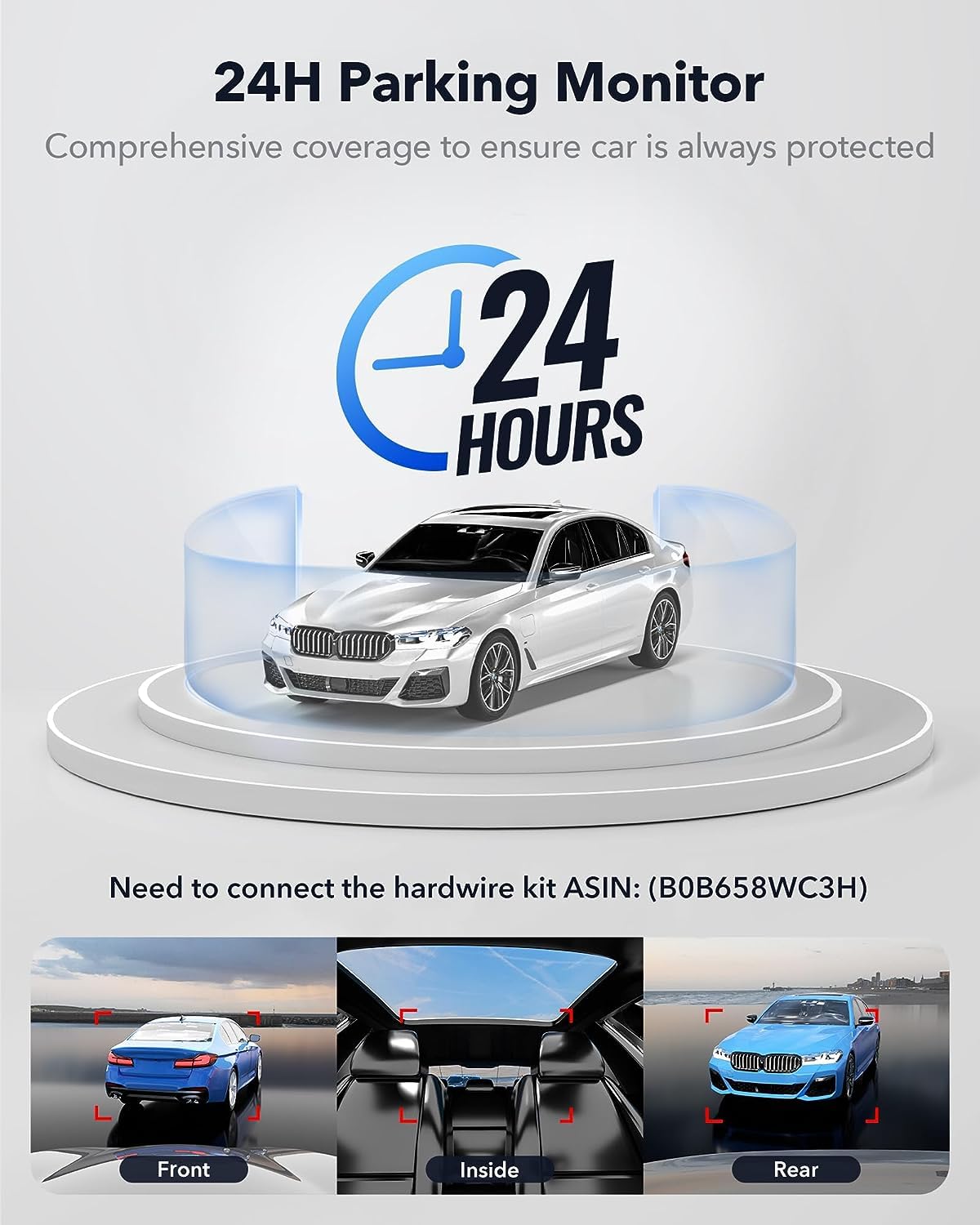 Redtiger F17 3-Channel 5G Wifi Dash Cam