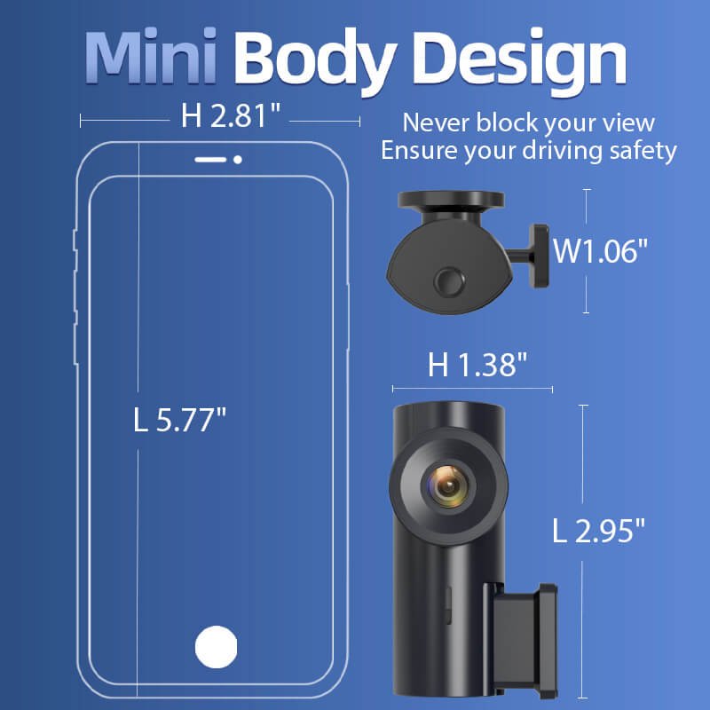 Redtiger F3 2.5K Dash Cam